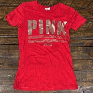 Red PINK Graphic T-Shirt